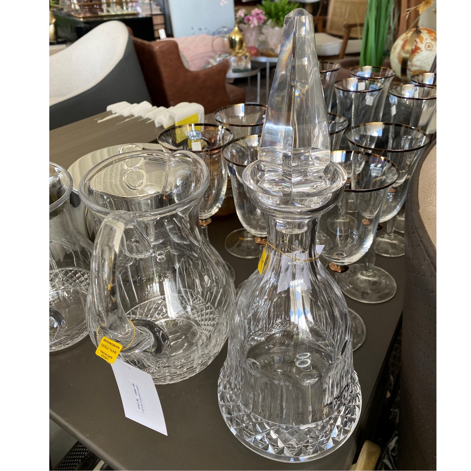 Licoreira em Cristal Incolor Lapidação 69 Mozart